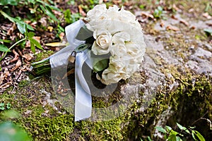 Wedding bouquet with lock