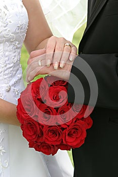 Ramo de boda a anillos 