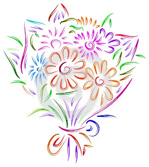 Wedding bridal bouquet