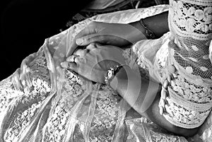 Wedding bride detail