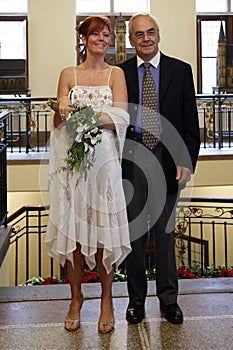 Wedding bride and godfather photo