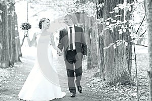 wedding the bride and groom portrait