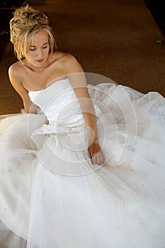 Wedding Bride sitting