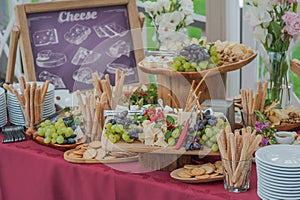 Wedding buffet table