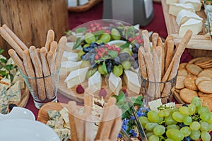 Wedding buffet table