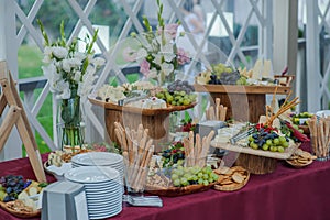 Wedding buffet table