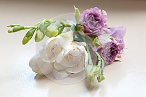 Wedding buttonhole boutonniere