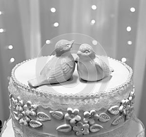 Pastel de boda observación de aves 