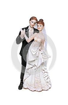 Wedding cake bride and groom figurine