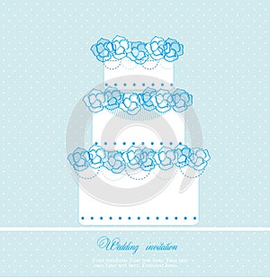 Wedding cake card