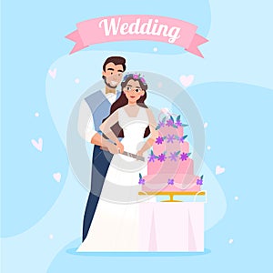 Wedding Cake Couple Image