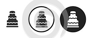 Wedding cake Icon . web icon set . icons collection. Simple illustration.