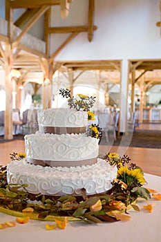 Wedding cake with lots of details