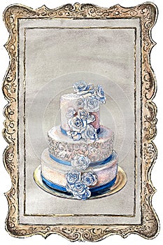 Wedding cake portrait 3