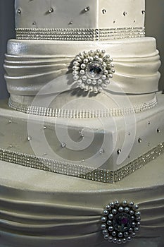 Wedding cake specially decorated.Detail 14