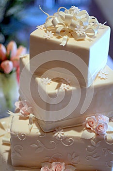 Wedding Cake - Square Shaped