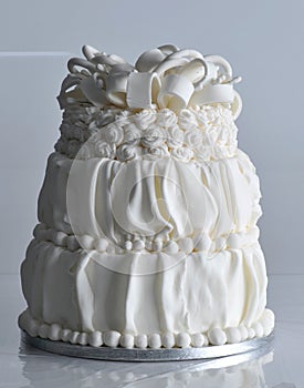 Wedding cake sweet vanilla and strawberry celebration cake