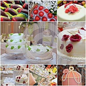 Wedding cakes and sweets