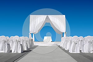 Wedding canopy with chairs