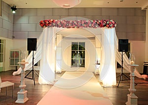 Wedding canopy (chuppah or huppah) in jewish tradition