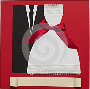 Wedding card, elegant style