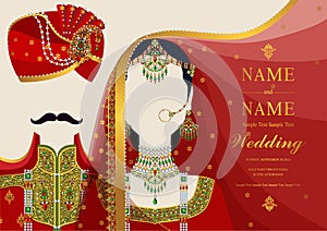 Indian wedding Invitation card templates .