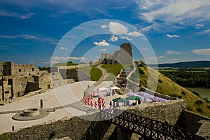 Wedding on castle devin