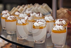 Wedding catering food. tasty dessert