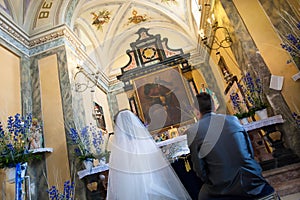 Wedding ceremony in the church