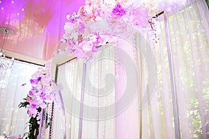 wedding ceremony decoration, beautiful wedding decor, flowers