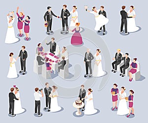 Wedding Isometric Icons photo