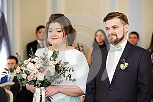 Wedding ceremony in a registry office