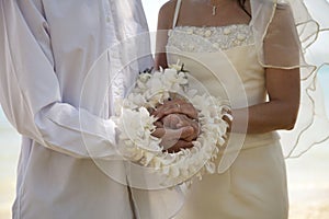 Wedding ceremony with rings