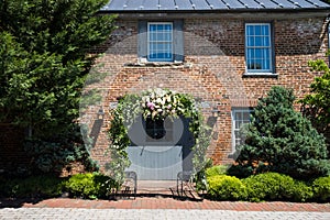 Wedding Ceremony Site with Flower Archway