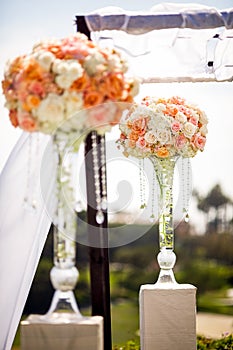 Wedding Ceremony Topiary Decor