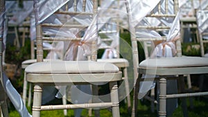 Wedding Chair Rising Jib Shot.