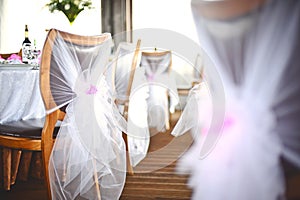 Wedding chairs decoration