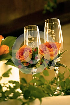 Wedding champagne flutes