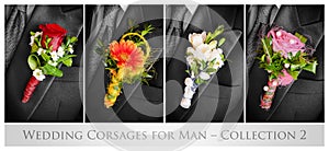 Wedding corsages for man