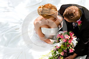 Svatba nevěsta a ženich 