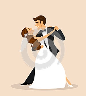 Nozze sposa un sposo danza 