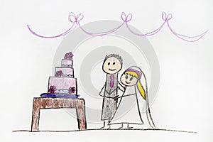 Wedding Couple Drawing