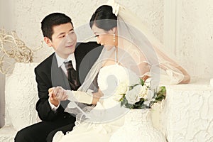 Wedding couple portrait