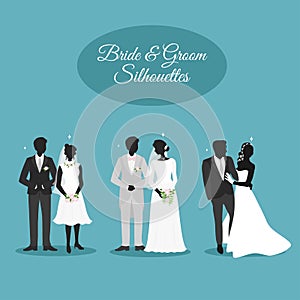 Wedding Couples in Silhouets