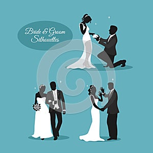 Wedding Couples in Silhouets photo