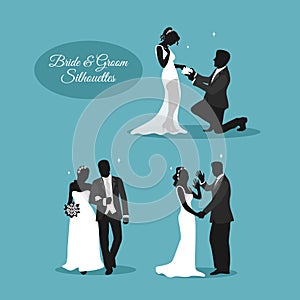 Wedding Couples in Silhouets