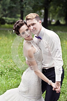 Wedding dance of bride and groom