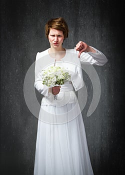 Wedding day thumbs down