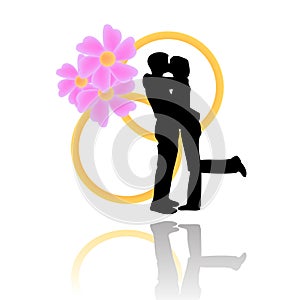 Wedding day vector background