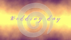 Wedding day video screensaver, titles for video. Wedding footage, teaser